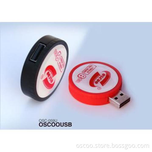 Cylindrical Retractable USB Flash Drive